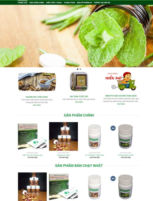 Giao diện đông y dược