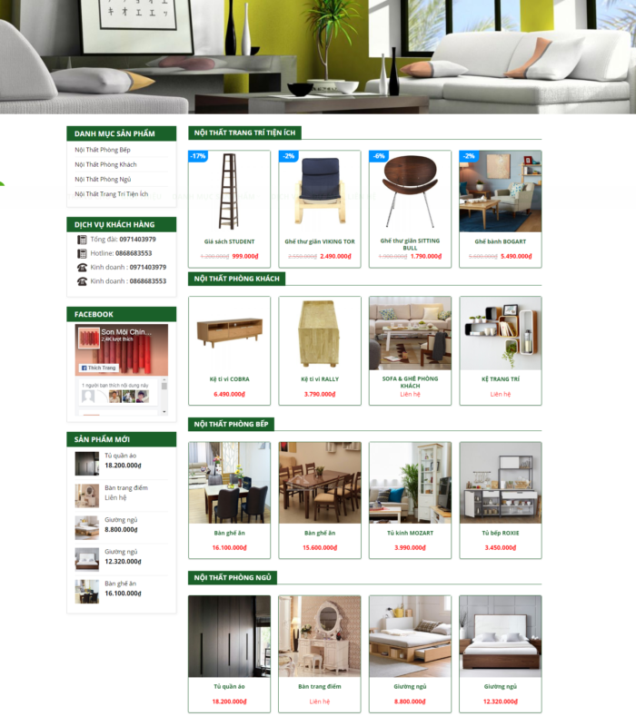 Giao diện web bán hàng 2018 giao diện thoáng đãng