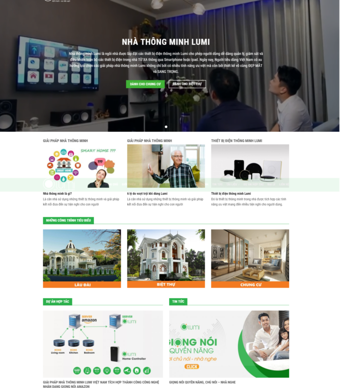 Giao diện web nhà thông minh smarthome