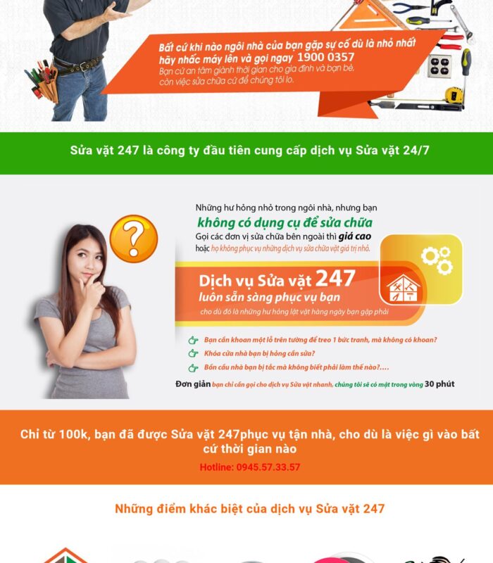 Giao diện web sửa chữa điện lạnh điện máy ngày hè nắng