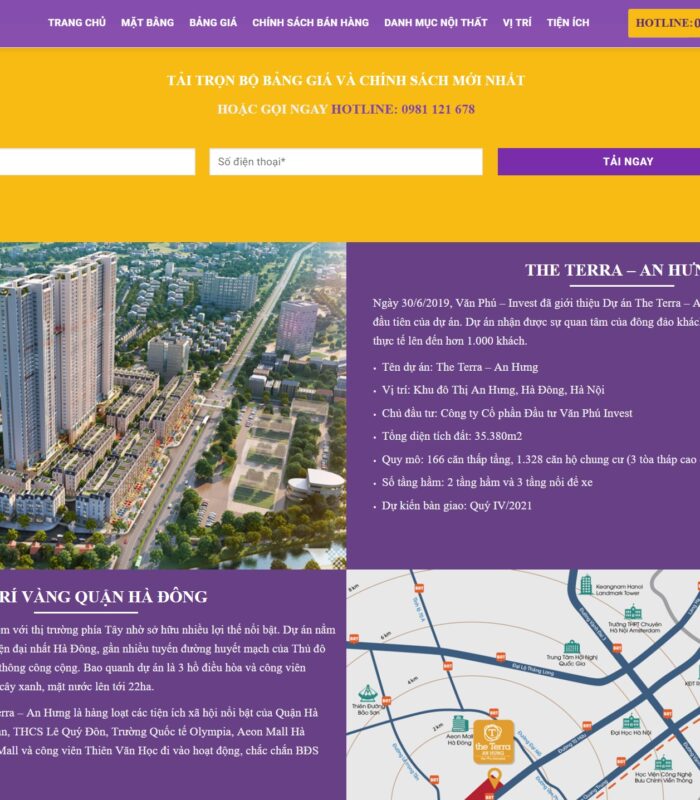Giao diện web bất động sản đẹp 2019