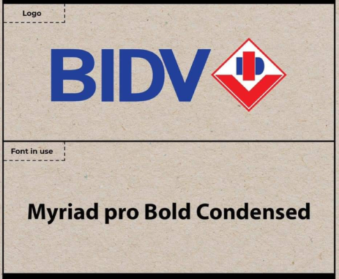 Font chữ thiết kế logo các thương hiệu Việt Ngân hàng BIDV