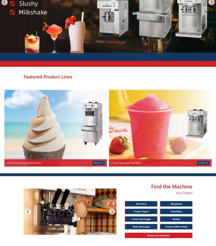 Thiết Kế Website Máy Làm Kem Tươi Công Nghiệp