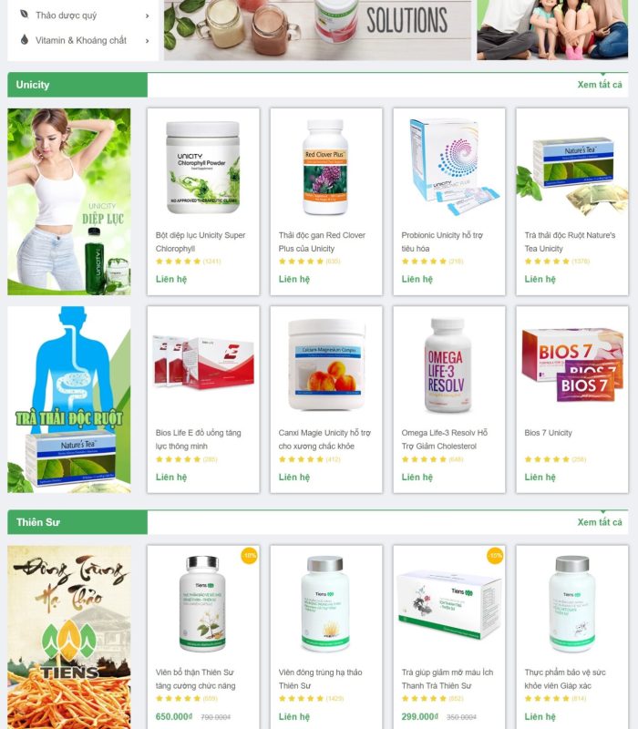 Giao diện website thực phẩm siêu thị chuẩn seo, giao diện đẹp