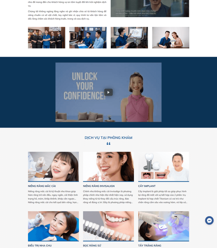 Trang web nha khoa đẹp chuyên nghiệp năm 2023