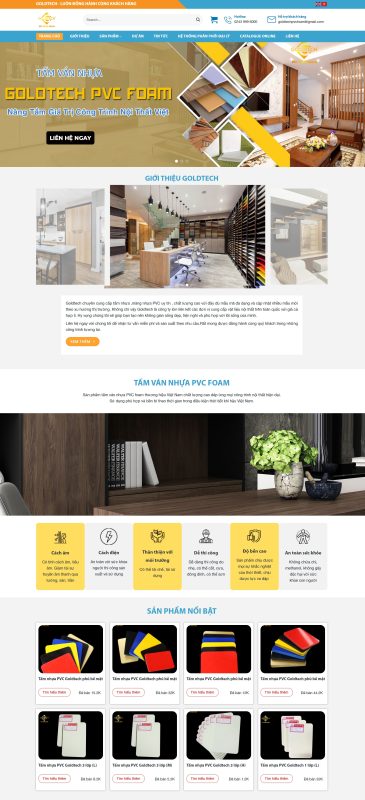 Thiết kế website tấm ván nhựa ,màng nhựa PVC