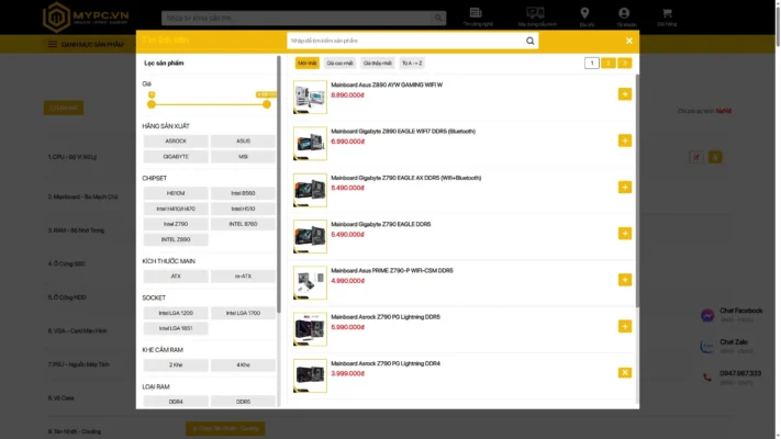 Plugin xây dựng cấu hình PC, BuildPC For WordPress Plugin xây dựng cấu hình PC, BuildPC For WordPress